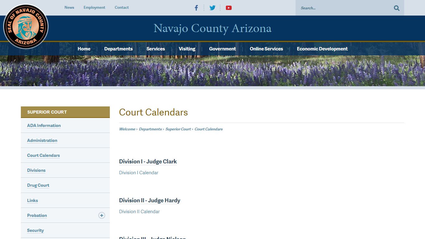 Departments > Superior Court - Navajo County, Arizona